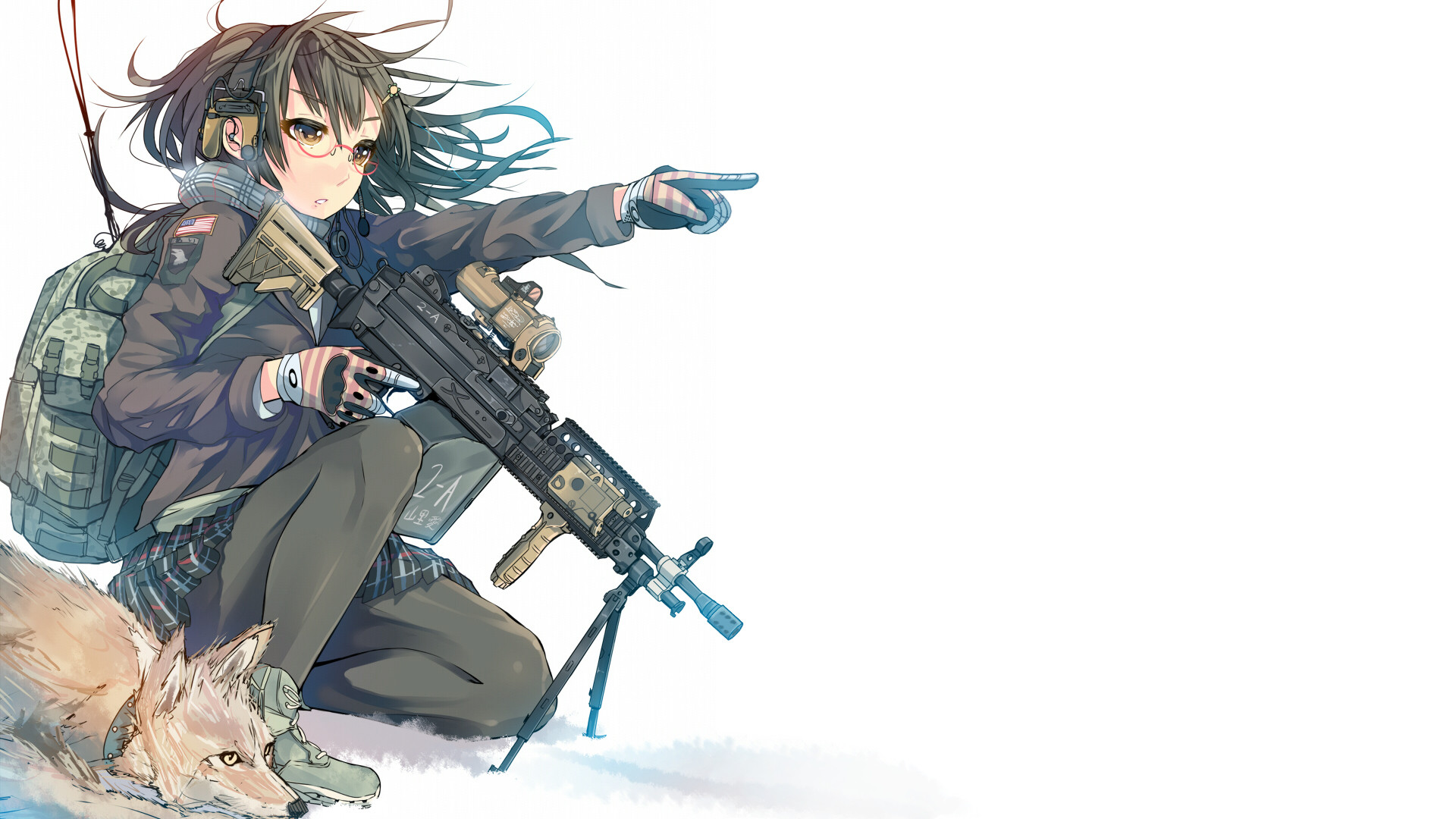 anime gun wallpaper,gun,cartoon,uniform,anime,illustration