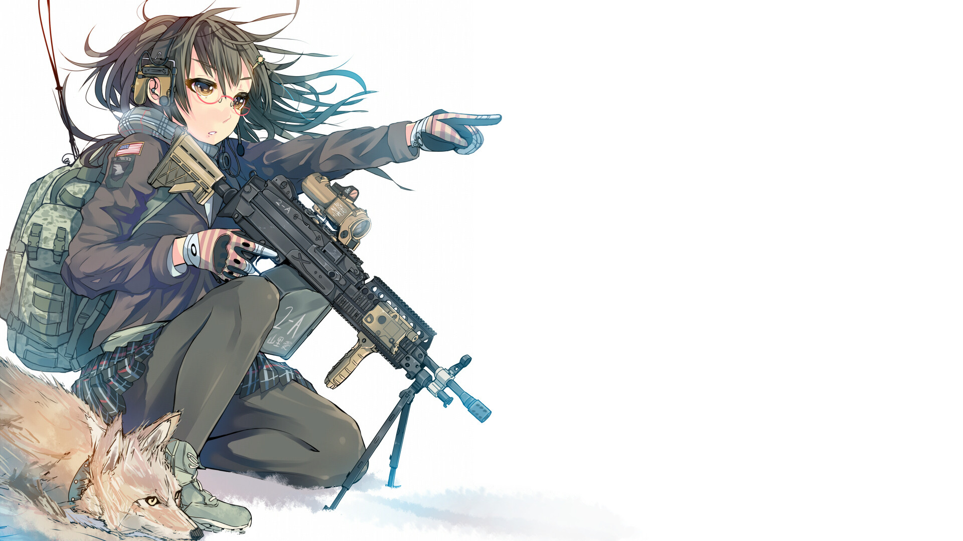 carta da parati anime gun,pistola,cartone animato,anime,illustrazione,cg artwork