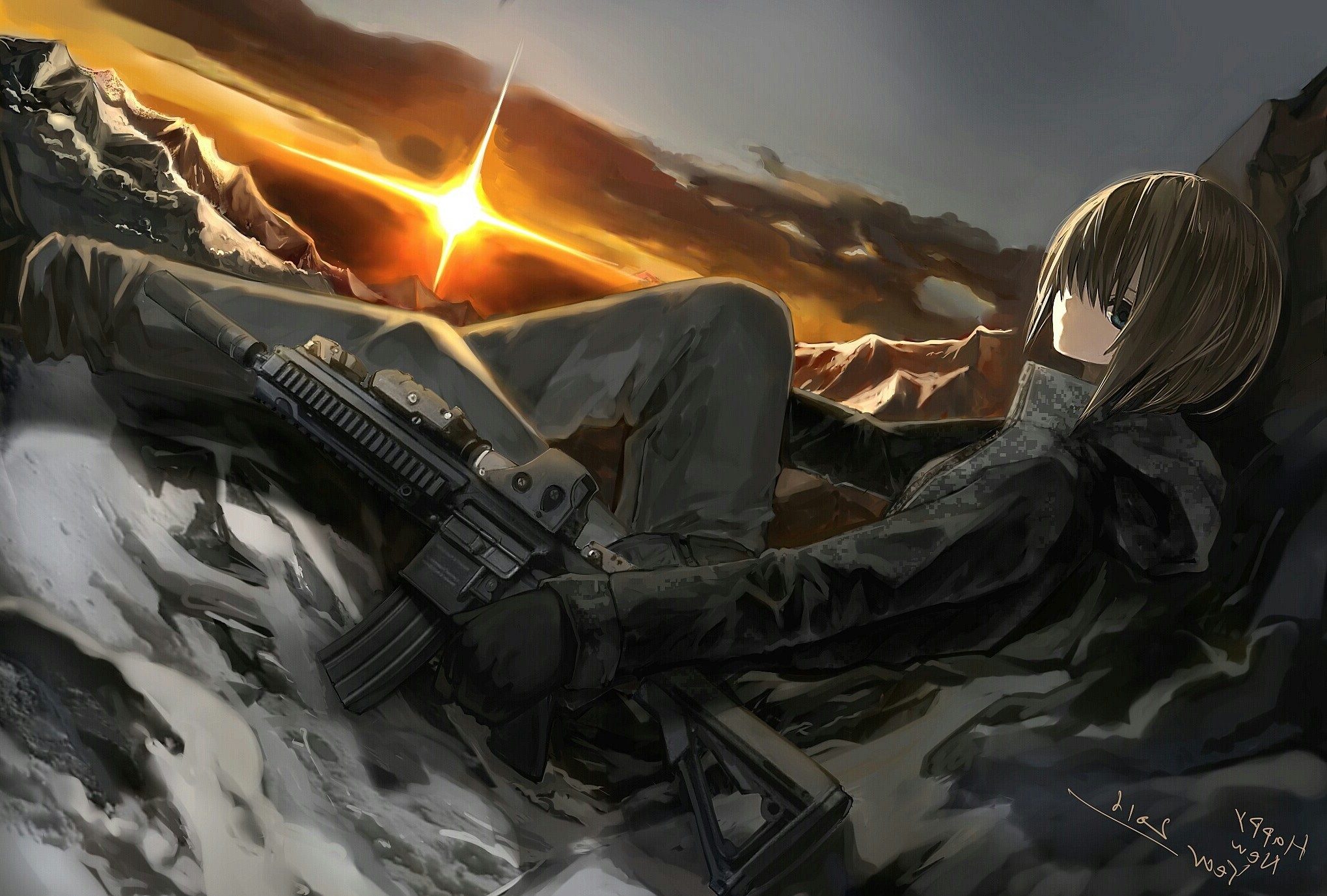 anime gun wallpaper,action adventure game,pc game,cg artwork,adventure game,games