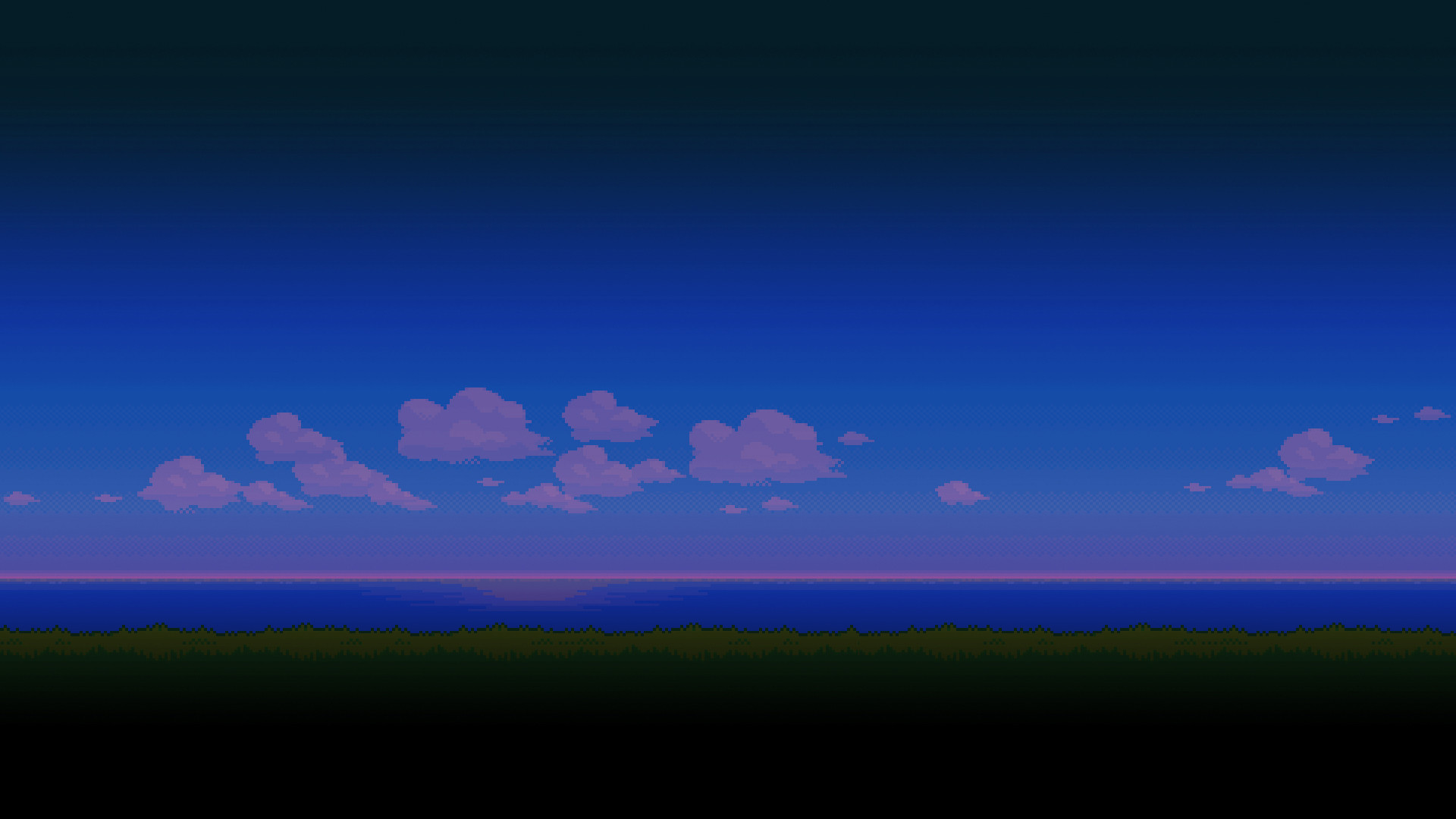 fondo de pantalla de 8 bits,cielo,azul,horizonte,nube,tiempo de día
