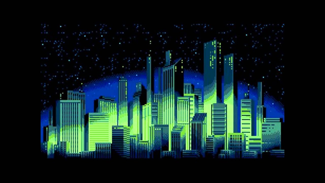 fondo de pantalla de 8 bits,paisaje urbano,área metropolitana,ciudad,azul,horizonte