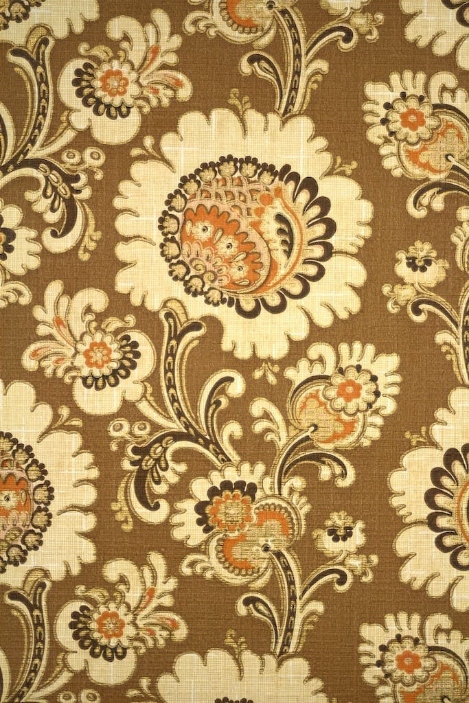 papier peint rétro vintage,modèle,marron,motif,paisley,art floral