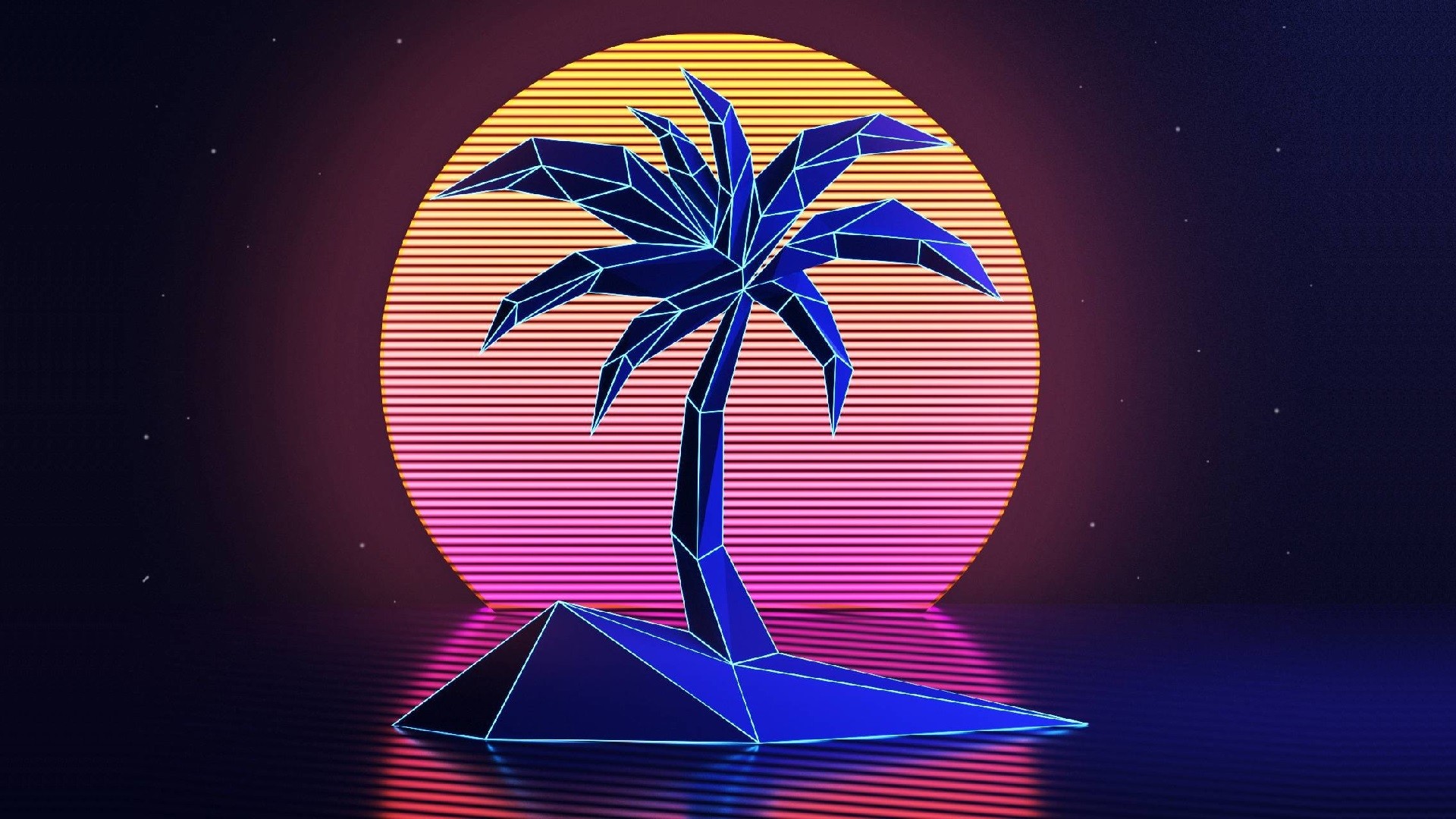 fondos de pantalla retro vintage,azul majorelle,azul eléctrico,palmera,árbol,cielo