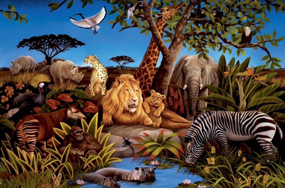 fond d'écran animal safari,faune,paysage naturel,animal terrestre,jungle,zèbre