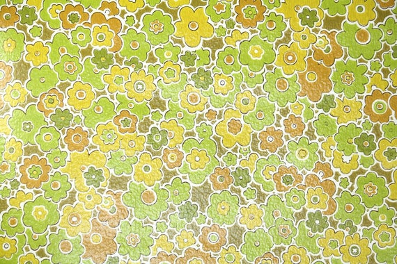 녹색 복고풍 벽지,무늬,초록,노랑,포장지,디자인