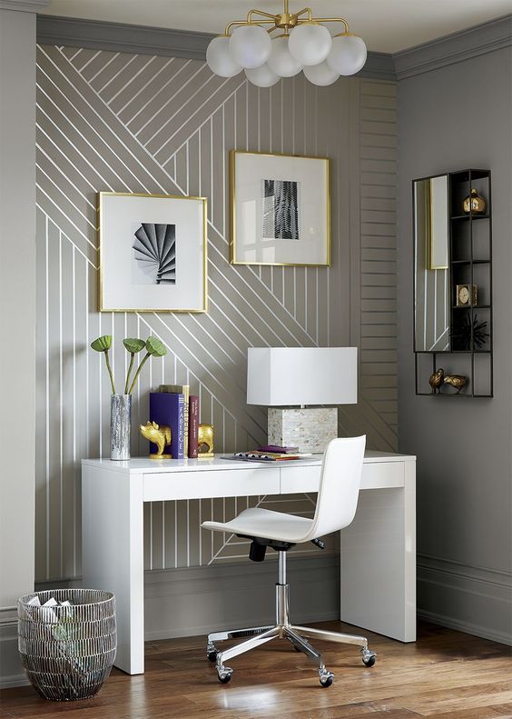 home office wallpaper,furniture,white,room,interior design,floor