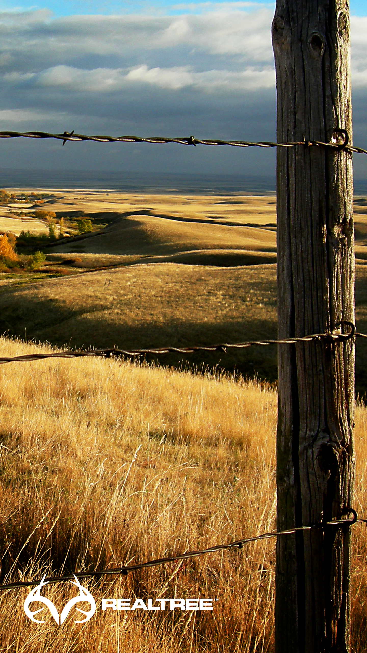 realtree iphone wallpaper,natural landscape,nature,sky,grassland,fence