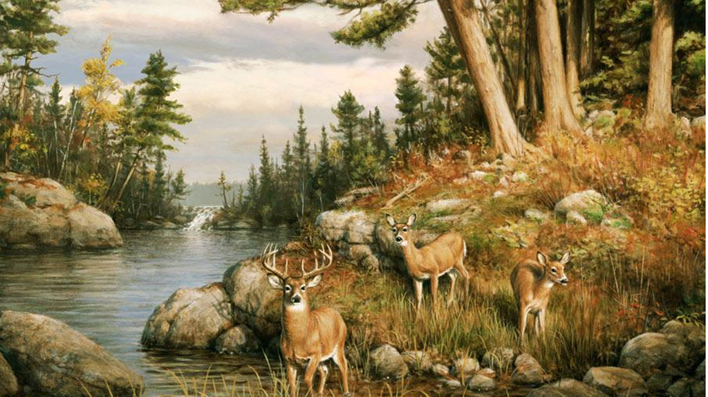 fond d'écran de scène de chasse,paysage naturel,faune,la nature,troupeau,la peinture