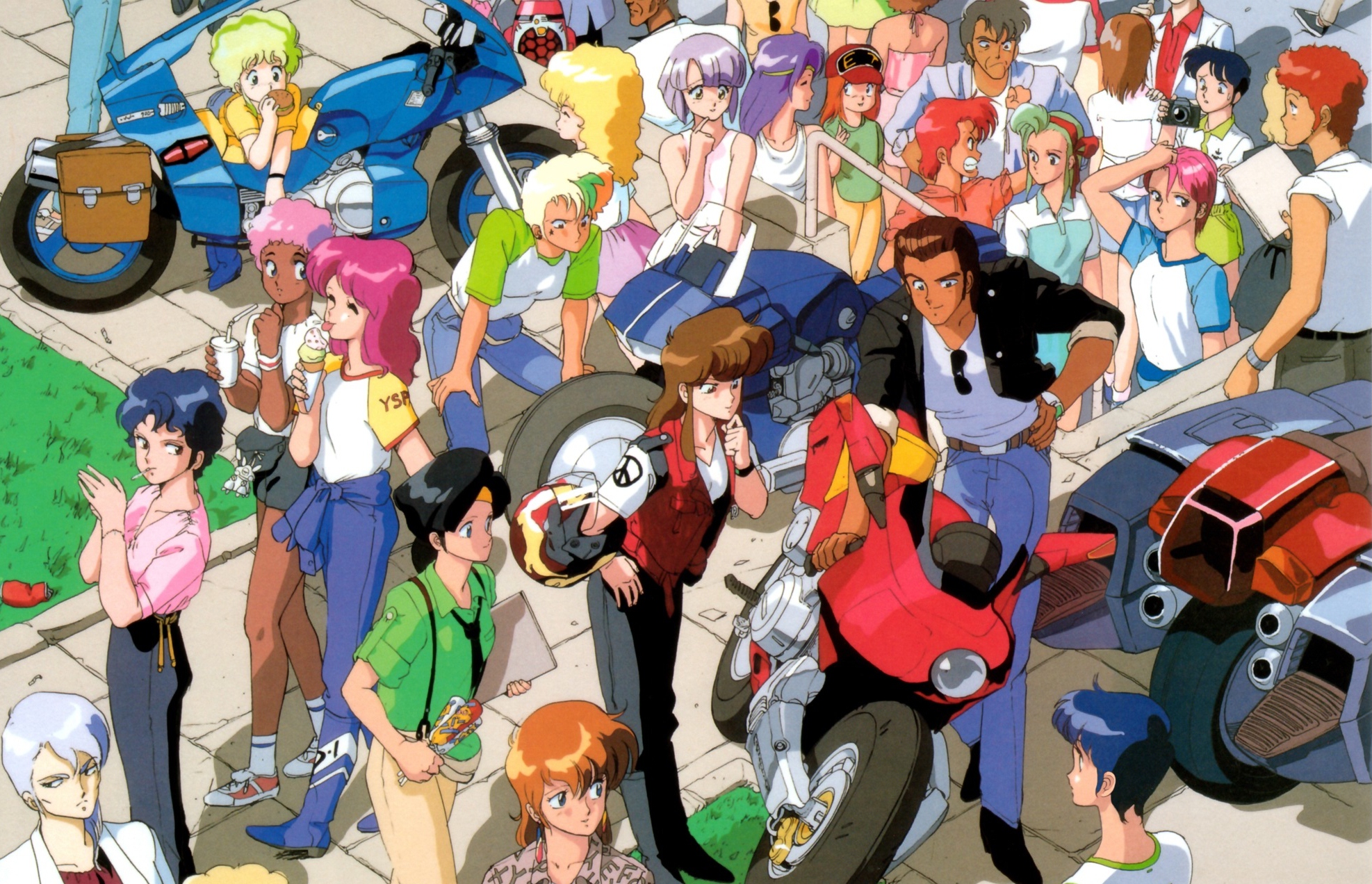 anime collage wallpaper,personas,grupo social,dibujos animados,comunidad,multitud