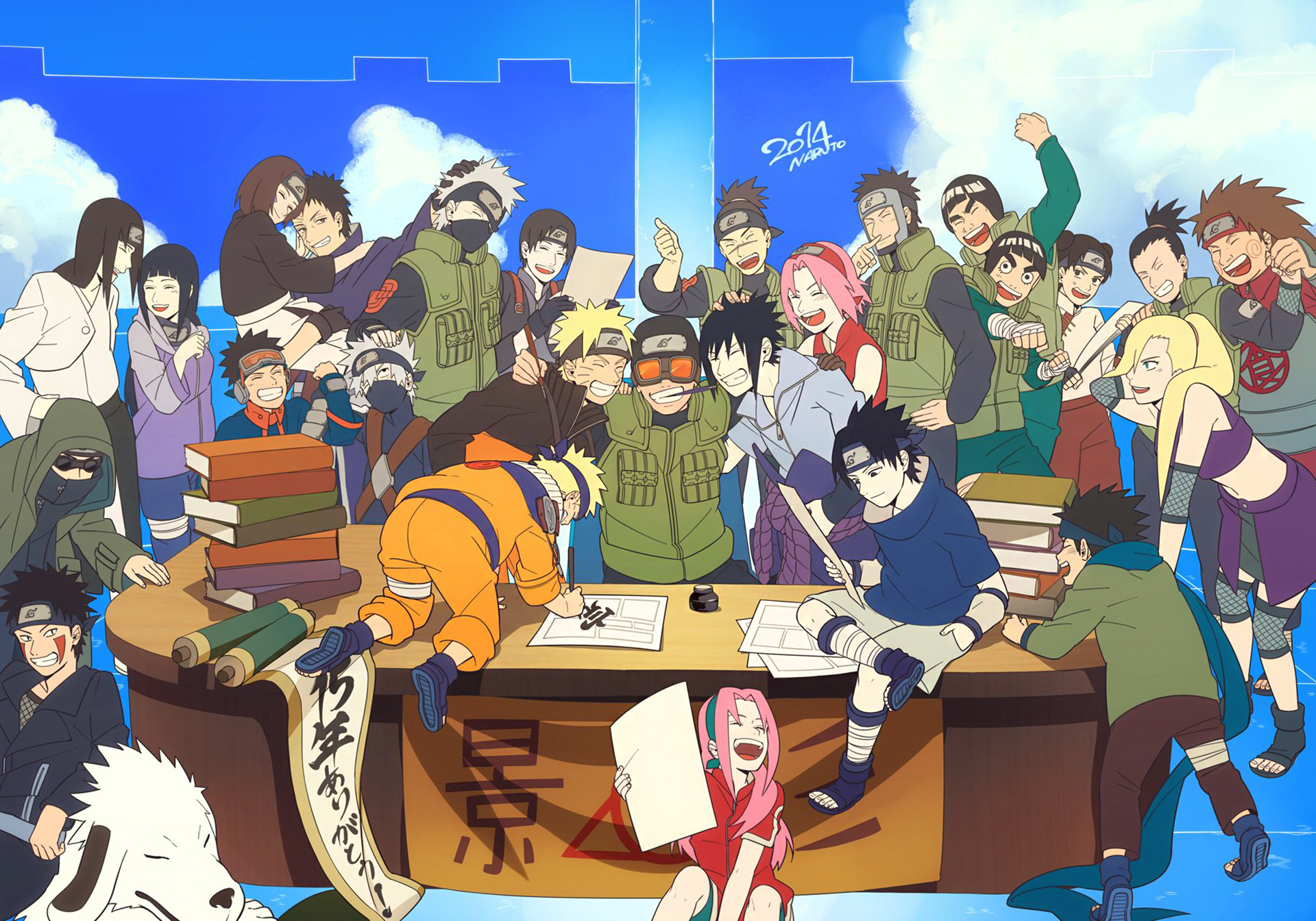 konoha wallpaper,cartoon,social group,community,animated cartoon,anime