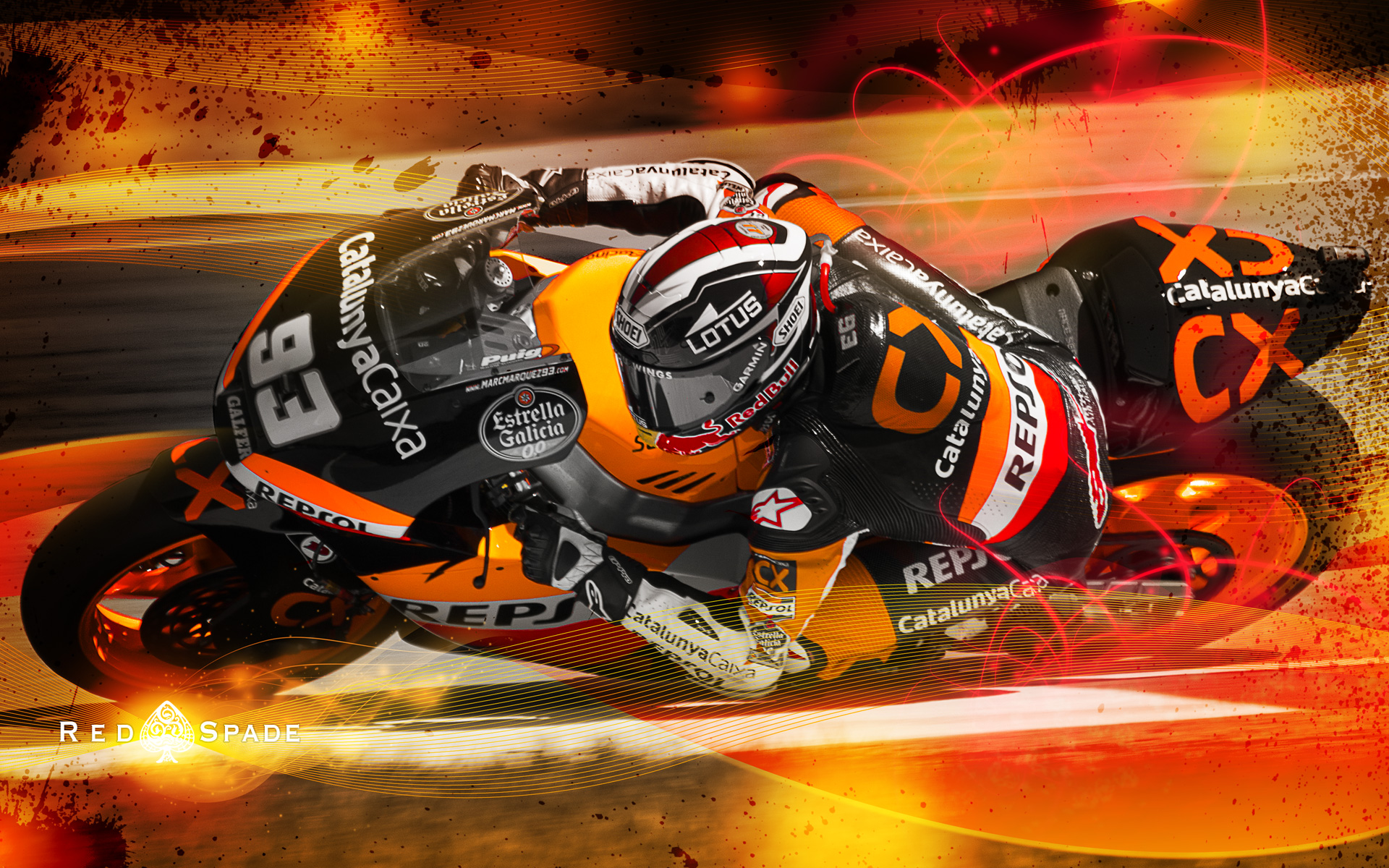 marquez motogp wallpaper,helmet,motorcycle racer,motorcycle helmet,grand prix motorcycle racing,superbike racing