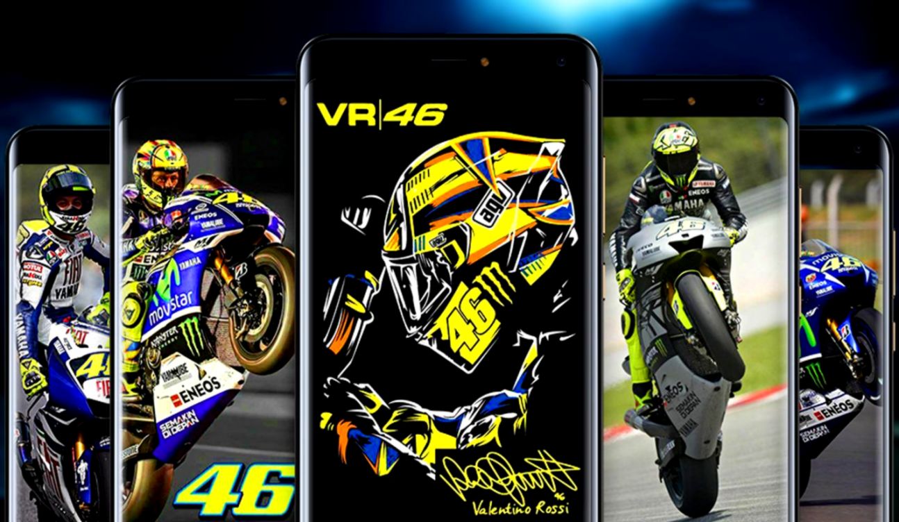 壁紙valentino rossi android,ヘルメット,モトクロス,バイクレース,レーシング,ロードレース