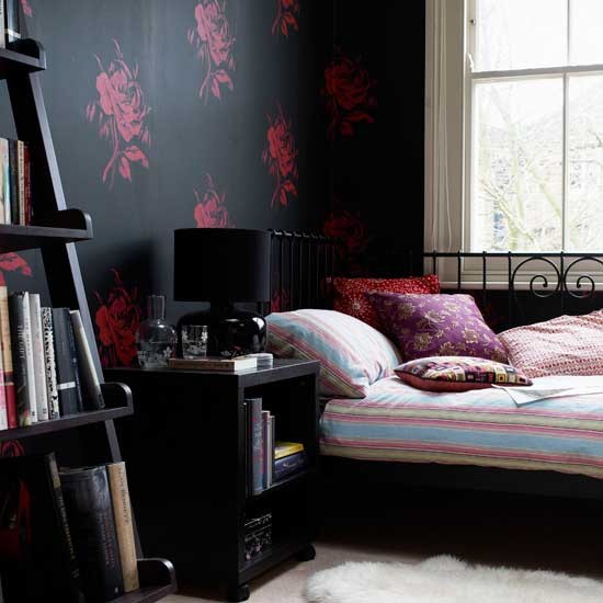 dark bedroom wallpaper,furniture,room,bedroom,bed,interior design