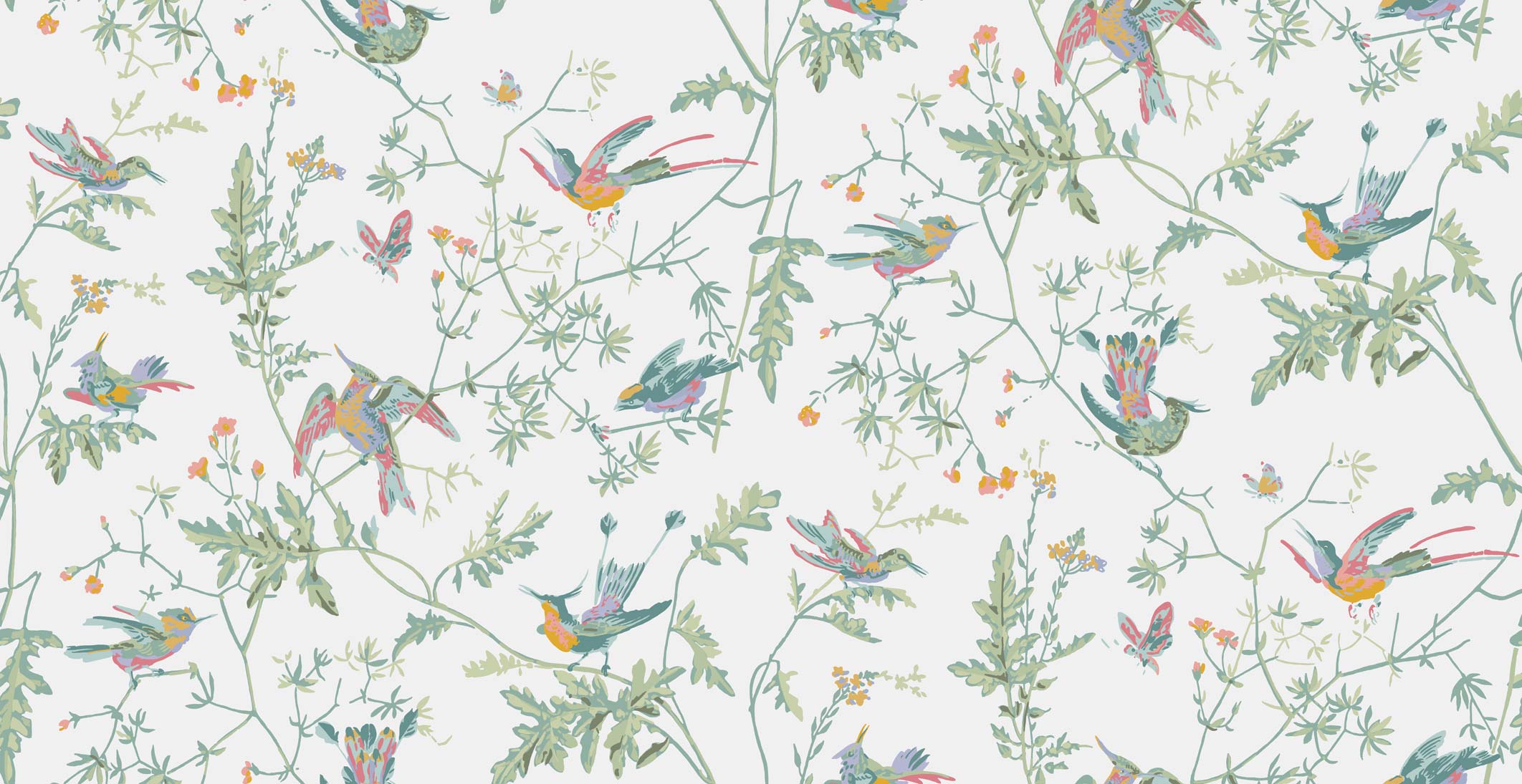 cole and son hummingbird wallpaper,botany,wallpaper,pattern,bird,design