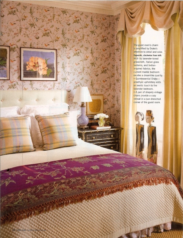 cole and son hummingbird wallpaper,bedroom,bed,furniture,room,bed sheet