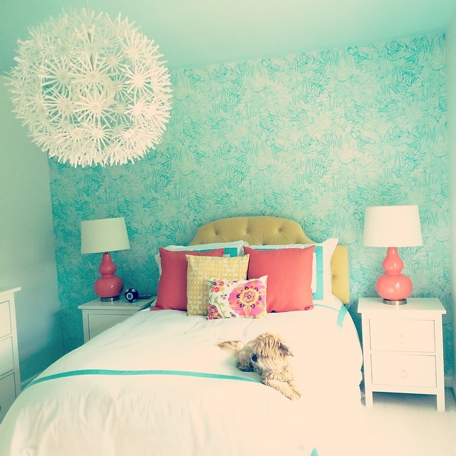 tumblr room wallpaper,room,bedroom,turquoise,blue,aqua