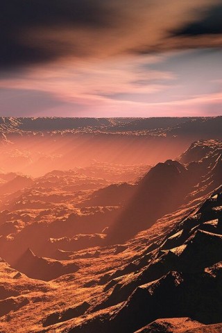 火星のiphoneの壁紙,空,自然,山,山脈,自然の風景