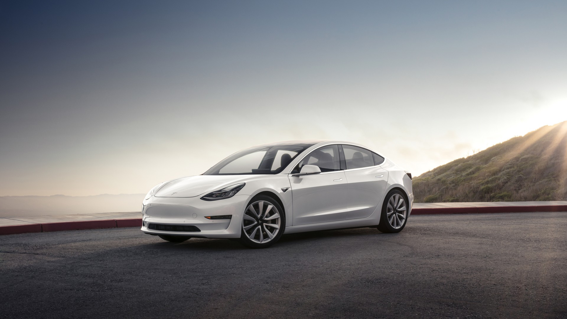 tesla model 3 wallpaper,land vehicle,vehicle,car,automotive design,tesla model s