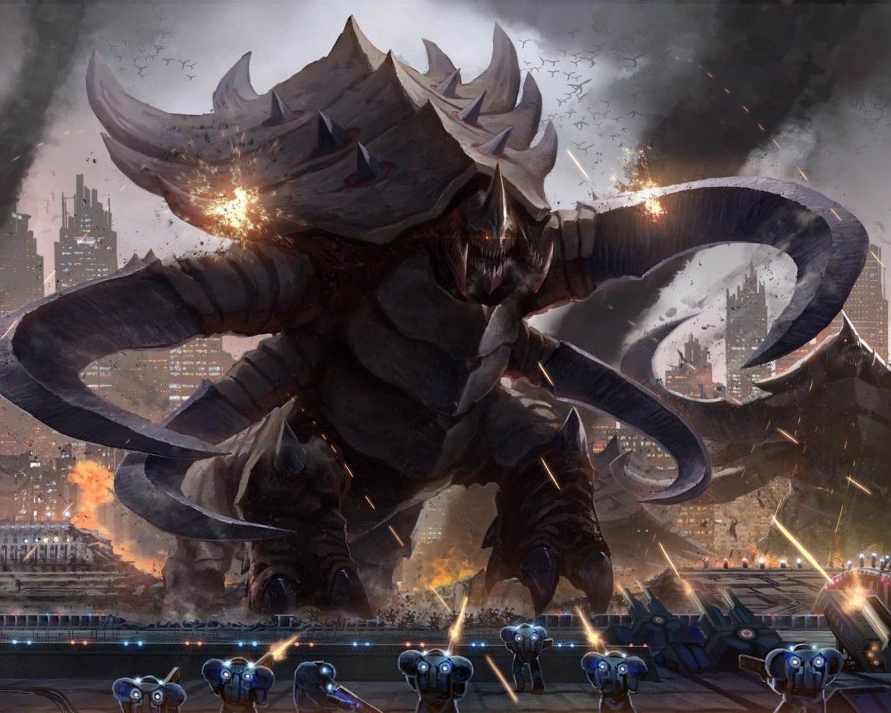 zerg wallpaper,action adventure game,demon,cg artwork,fictional character,pc game