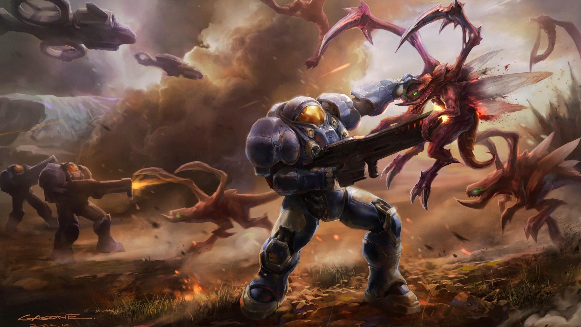 terran wallpaper,action adventure game,cg artwork,pc game,strategy video game,demon