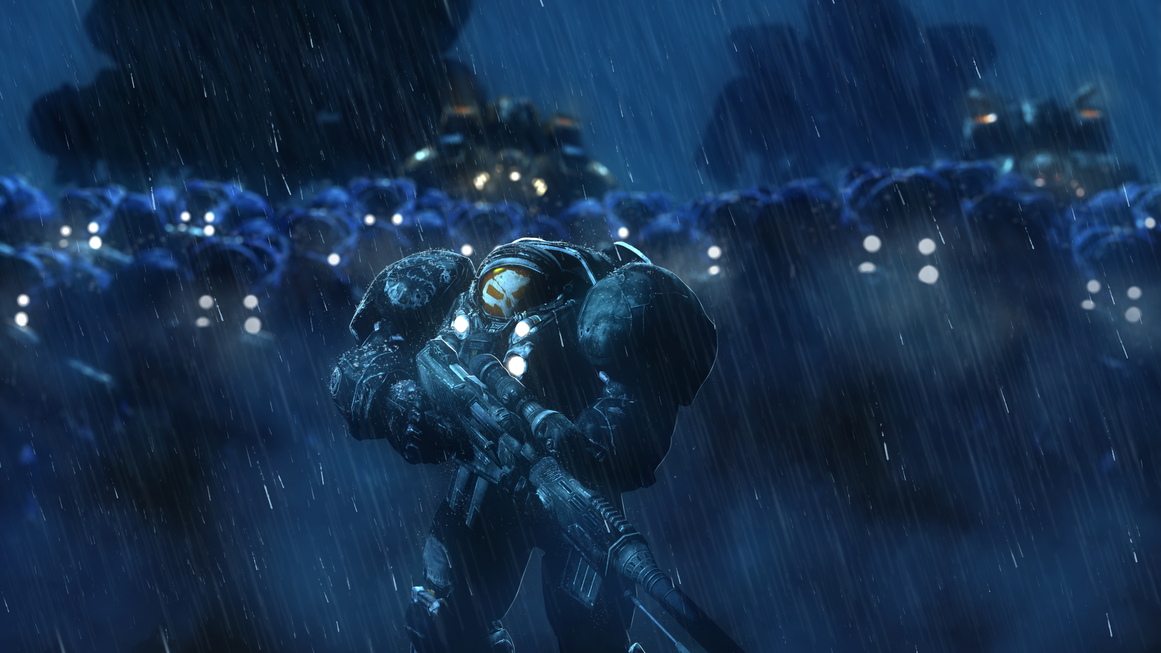 terran wallpaper,water,cg artwork,rain,darkness,digital compositing