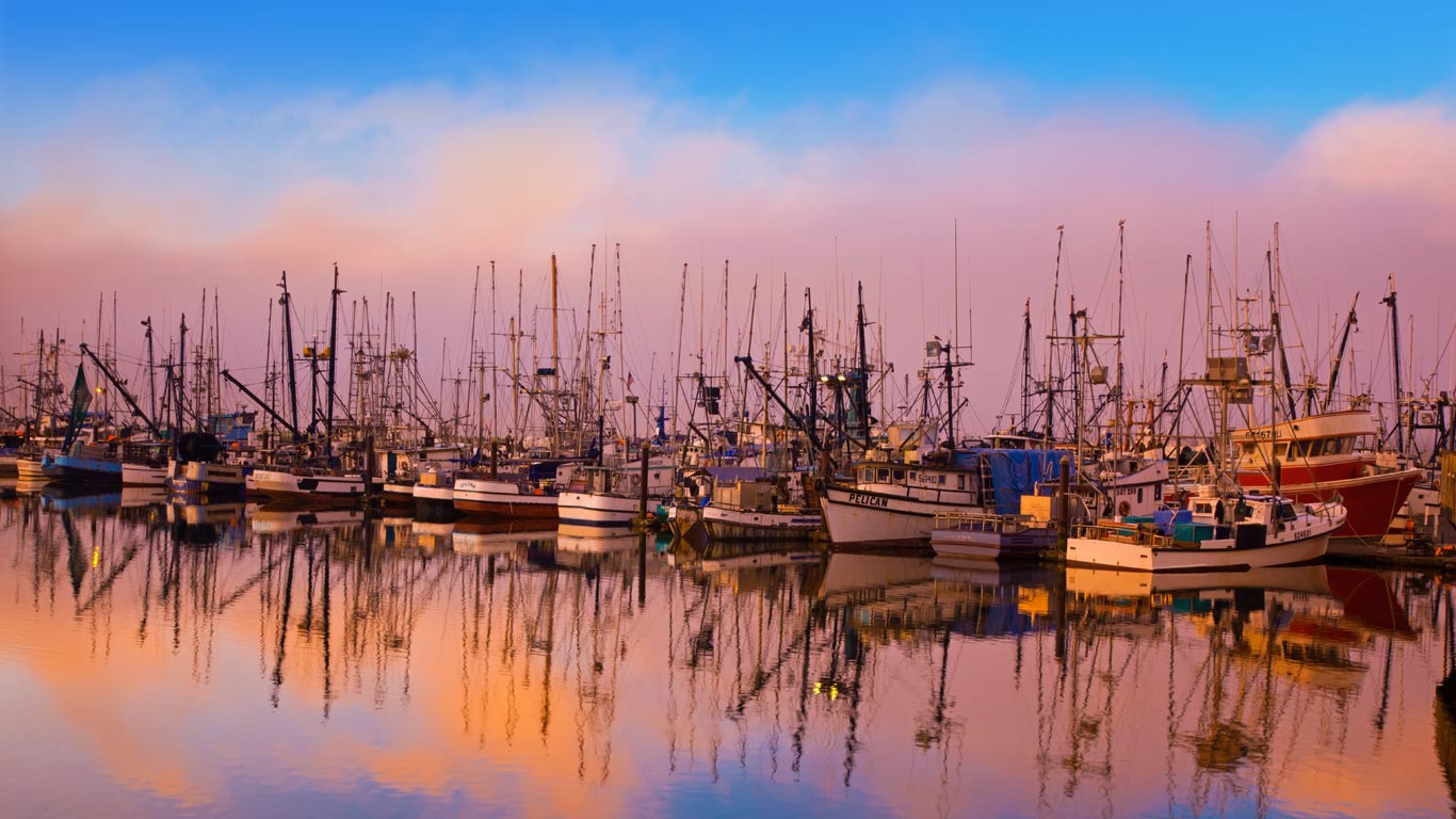 being wallpaper,marina,harbor,sky,boat,reflection