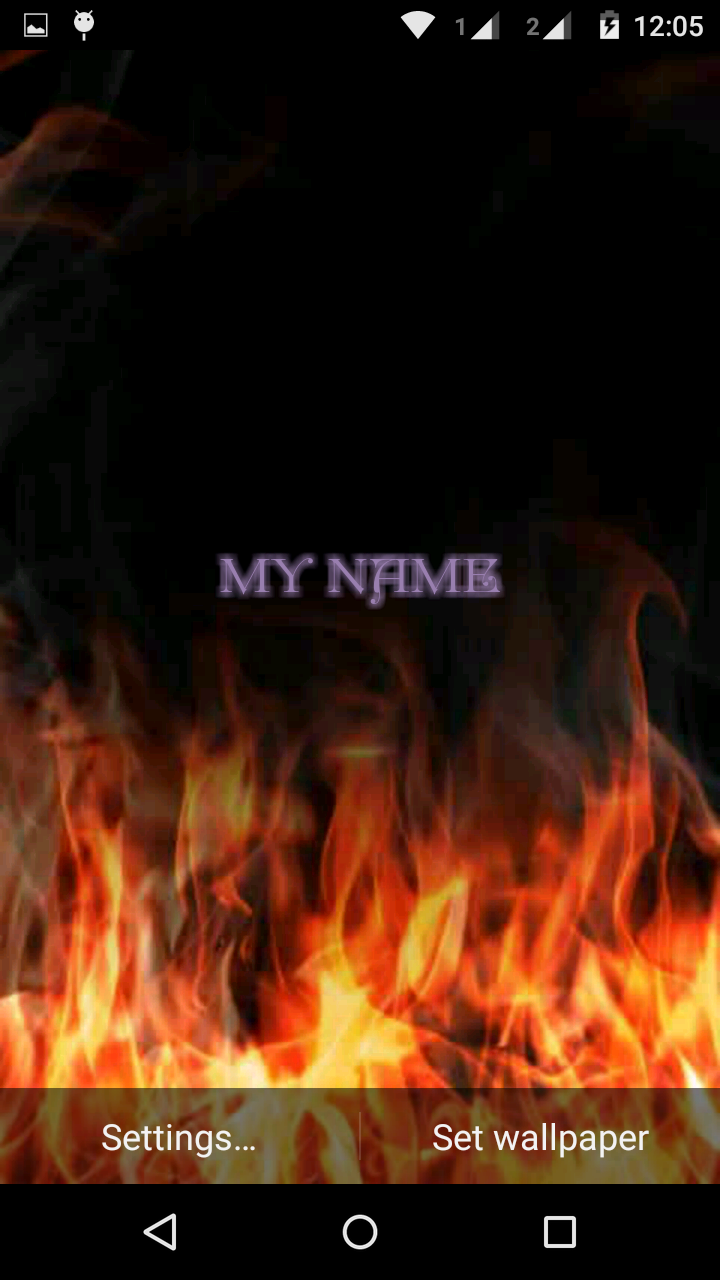 mi nombre foto live wallpaper,fuego,fuego,calor,hoguera,texto