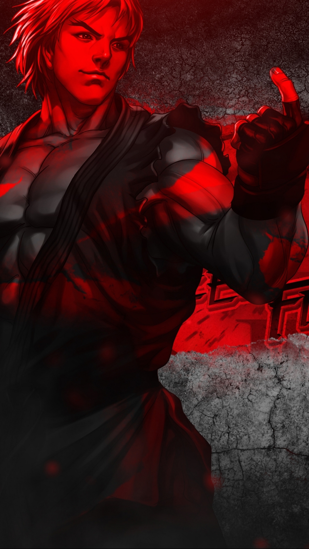 luchador callejero fondo de pantalla para iphone,rojo,demonio,oscuridad,ilustración,cg artwork
