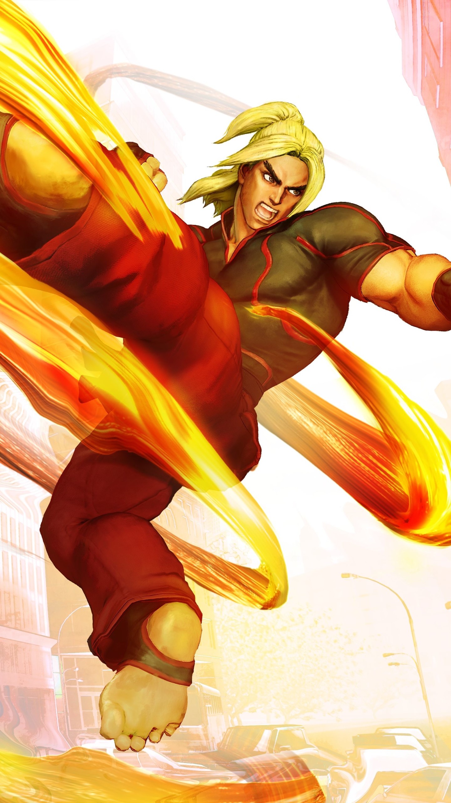 street fighter iphone wallpaper,cartoon,fictional character,anime,cg artwork,illustration