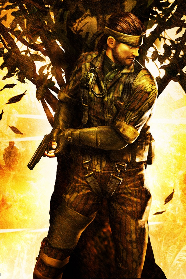 metal gear iphone wallpaper,action adventure game,fictional character,pc game,soldier,cg artwork