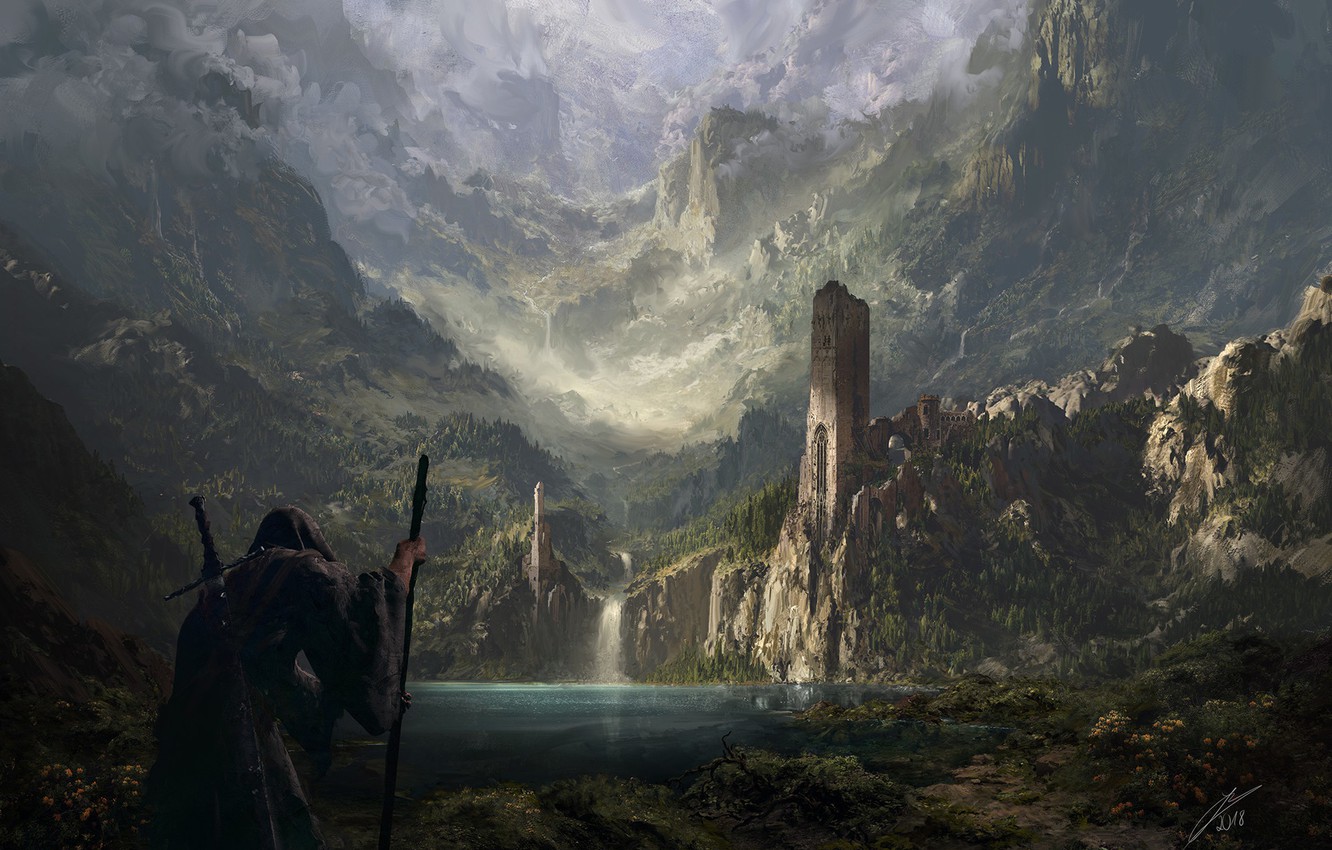 wanderer wallpaper,highland,pc game,atmosphere,landscape,screenshot