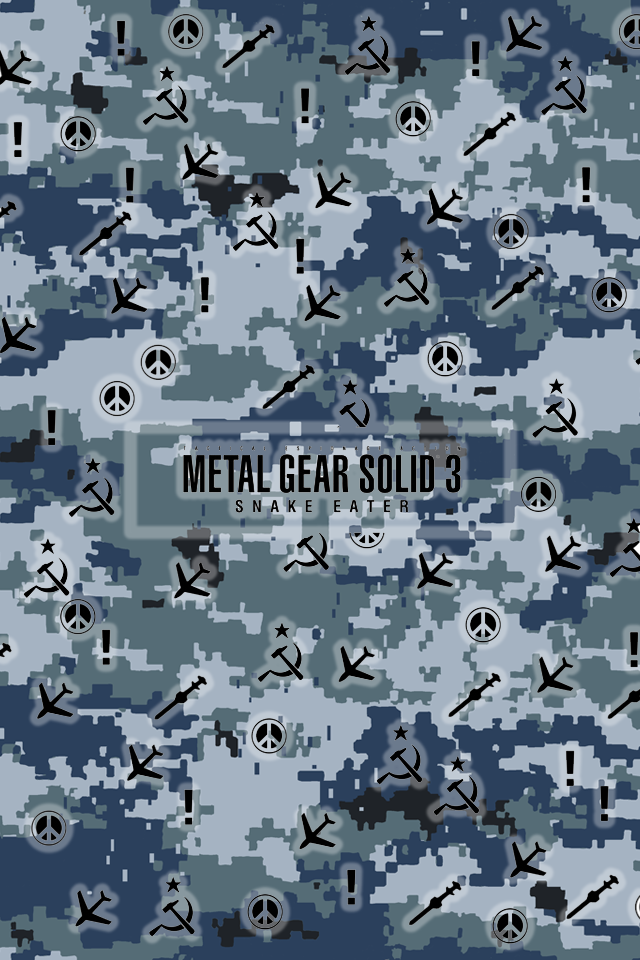 metal gear iphone wallpaper,blue,pattern,design,textile,military camouflage