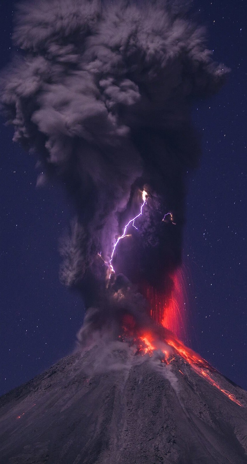 lightning iphone wallpaper,geological phenomenon,sky,atmosphere,volcano,volcanic landform