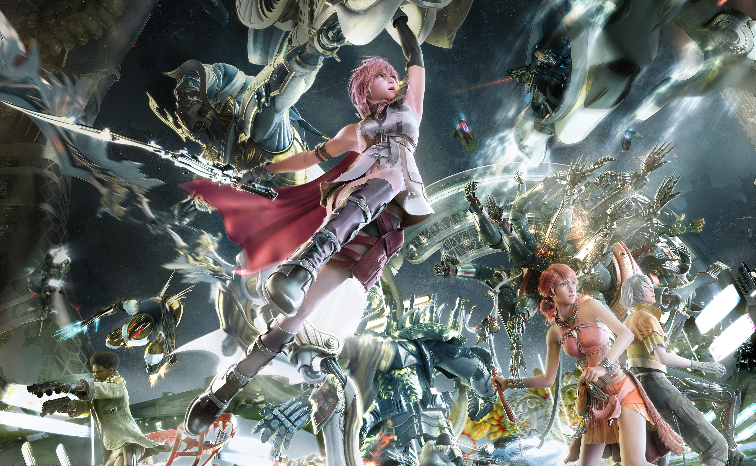 final fantasy xiii wallpaper,cg artwork,fictional character,action adventure game,games,pc game