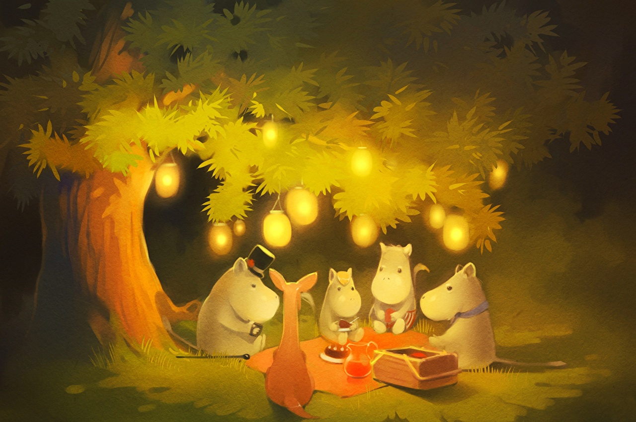 moomin wallpaper hd,pittura,natura morta,illustrazione,arte,arti visive