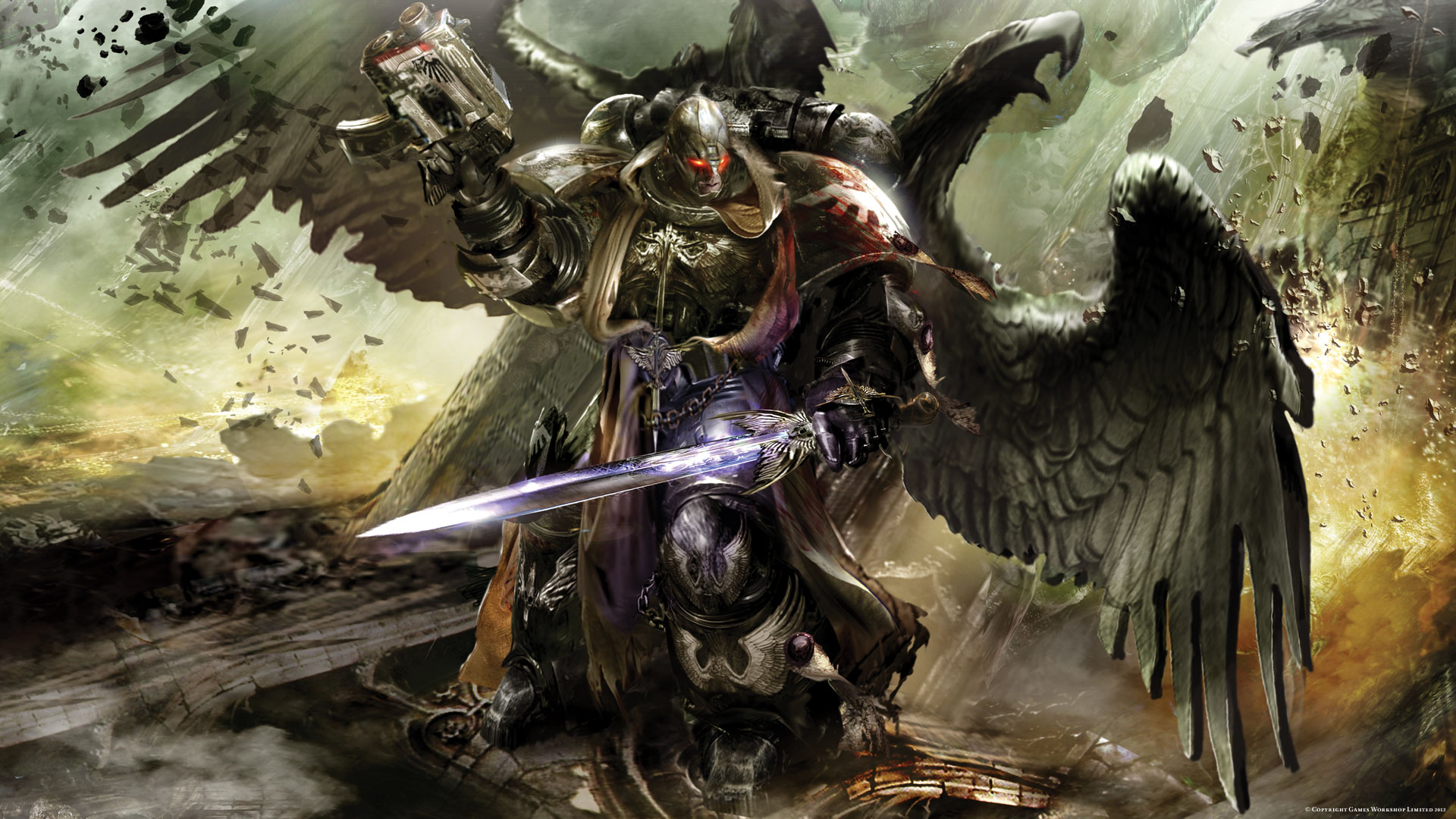 warhammer 40k fondo de pantalla hd,juego de acción y aventura,demonio,cg artwork,personaje de ficción,mitología