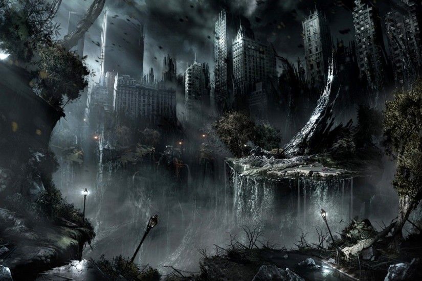 fondo de pantalla de distopía,naturaleza,oscuridad,agua,formación,corriente de agua