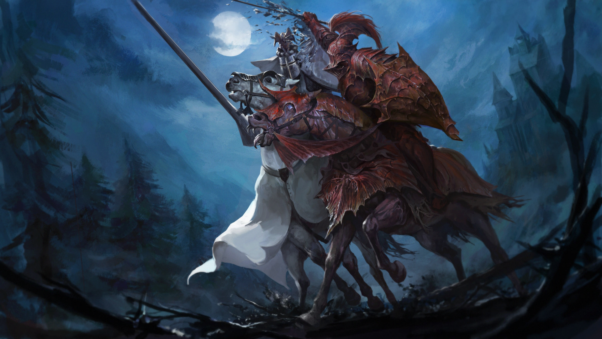 warhammer fantasy wallpaper,cg artwork,personaggio fittizio,demone,mitologia,illustrazione