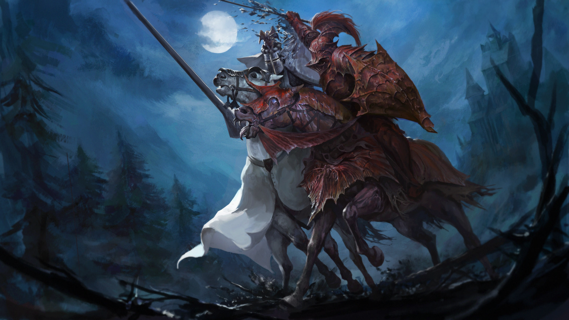 fond d'écran fantaisie warhammer,oeuvre de cg,personnage fictif,démon,mythologie,illustration