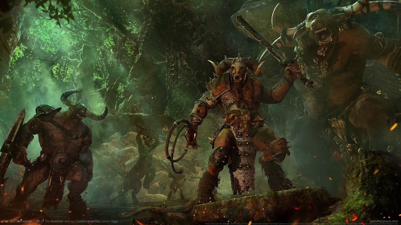 warhammer total war wallpaper,action adventure spiel,computerspiel,cg kunstwerk,dämon,mythologie