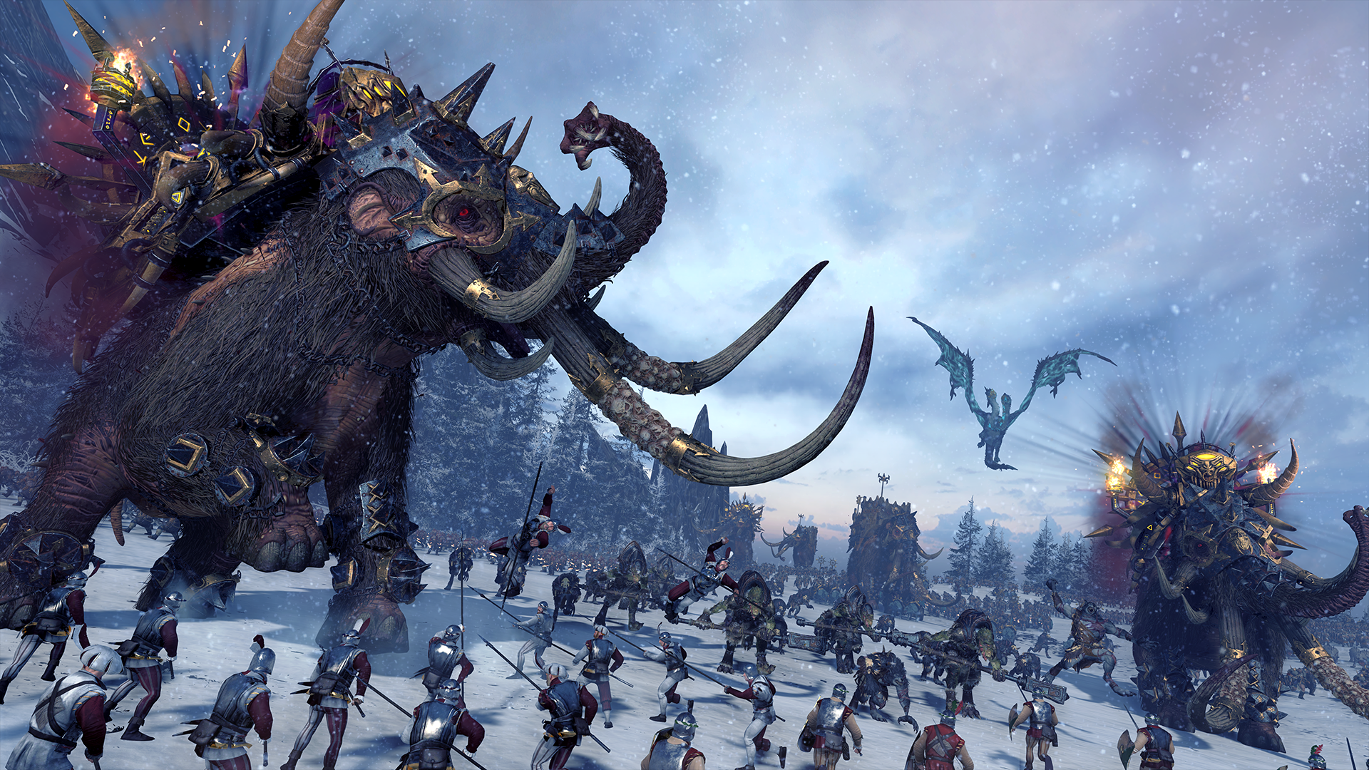 warhammer total war wallpaper,mythology,strategy video game,cg artwork,dragon,fictional character