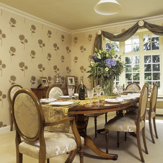 wallpaper designs for dining room,dining room,room,furniture,interior design,property