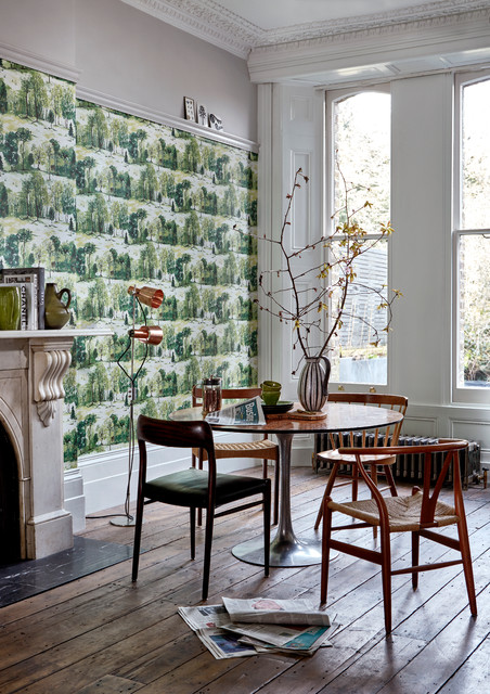 dining room wallpaper ideas,room,furniture,interior design,green,wall