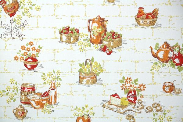 vintage kitchen wallpaper,wallpaper,clip art,illustration,textile,art