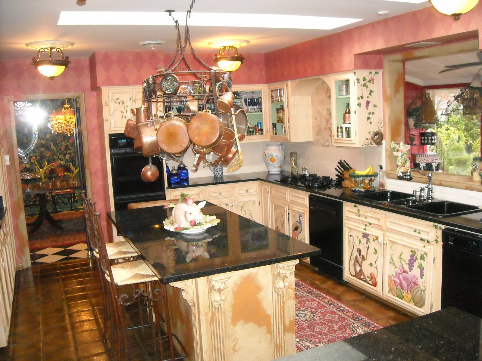 papel pintado de la cocina del país francés,encimera,habitación,propiedad,edificio,mueble