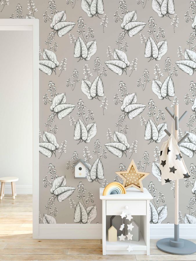 scandinavian style wallpaper,wallpaper,leaf,wall,tree,branch