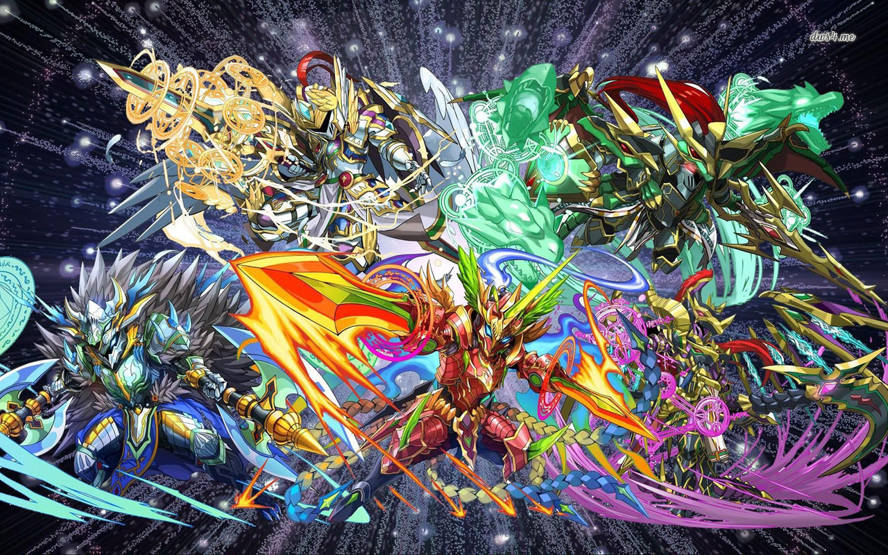 puzzle and dragons wallpaper,graphic design,fictional character,psychedelic art,graphics,illustration