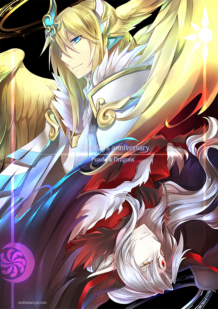 puzzle and dragons wallpaper,cartoon,cg artwork,anime,long hair,fictional character