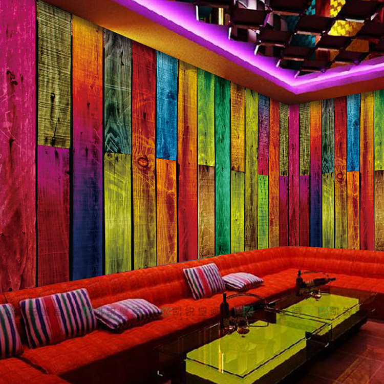 carta da parati in legno colorato,interior design,parete,camera,soffitto,viola