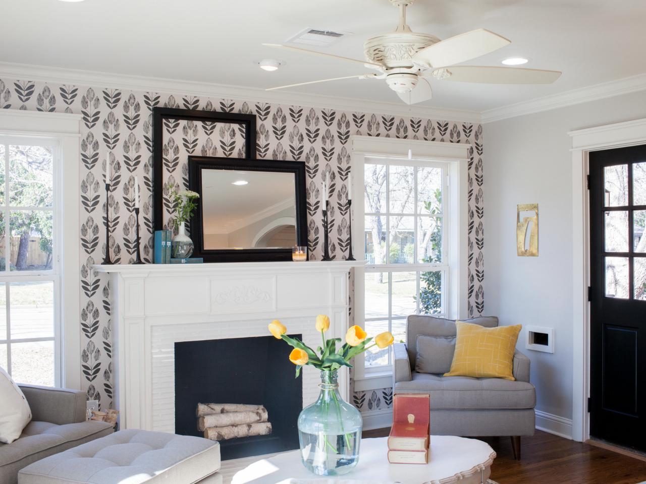 fixer upper wallpaper,living room,room,furniture,interior design,property